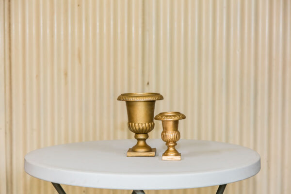 Gold urns- nickel plated