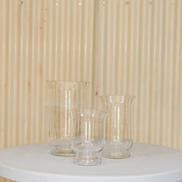 Hurricane fluted vases
