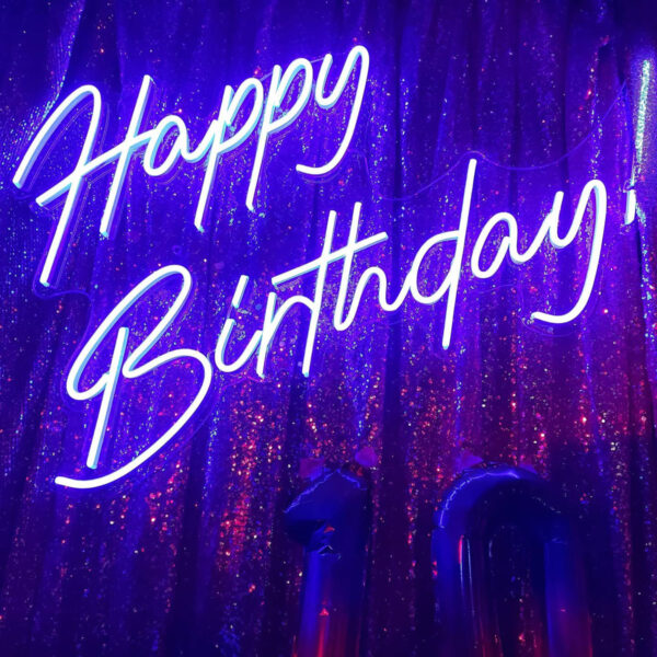 Happy Birthday Neon Sign