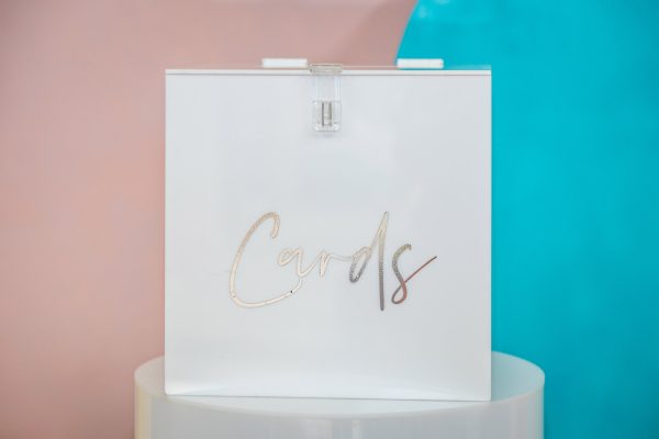 White Gloss Lockable Wishing Well