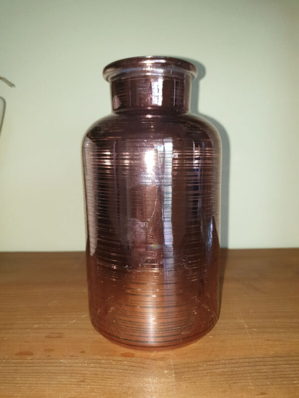 Rose pink taper vase
