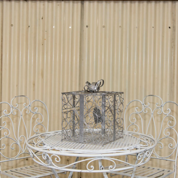 Metal box wishing well