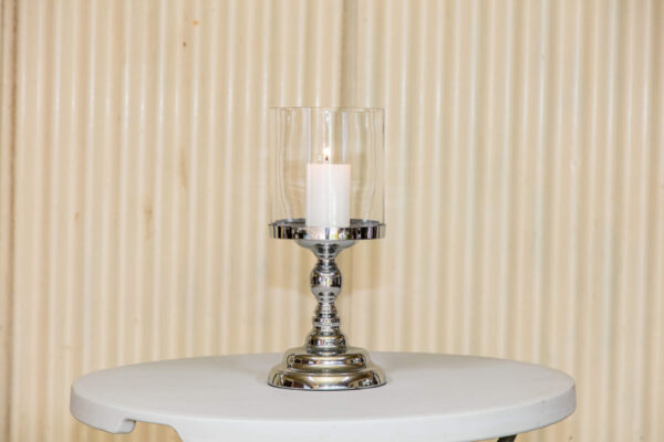 Silver holder with cylinder vase