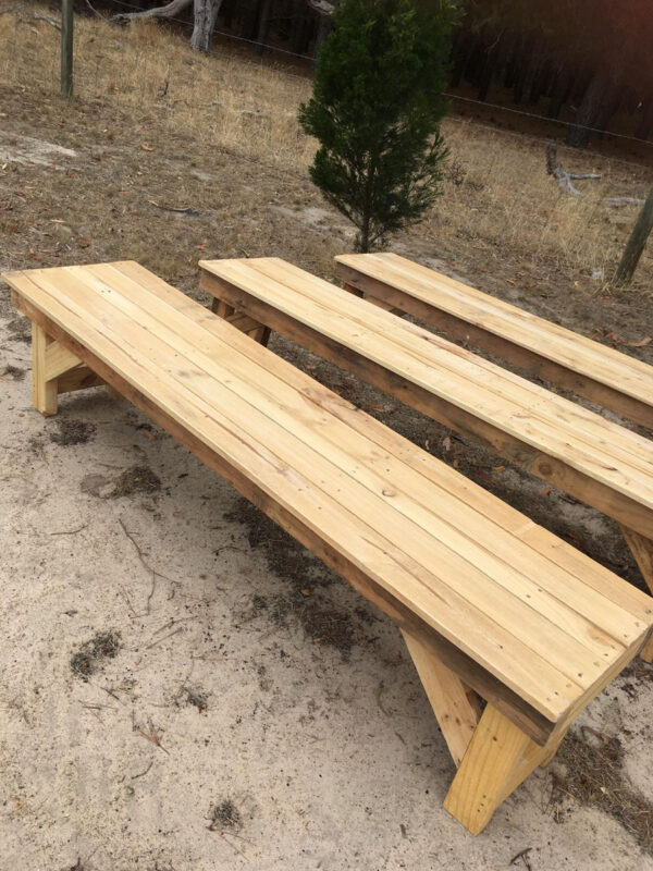 Rustic benches