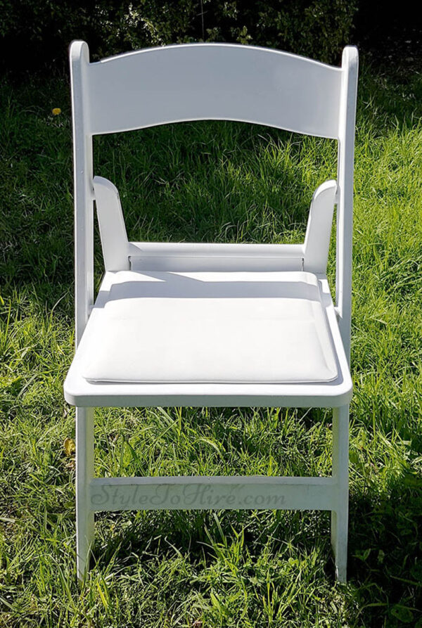 White Americana chair