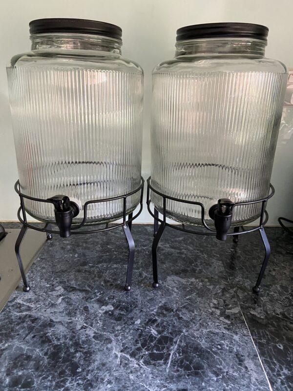 Glass drink dispensers