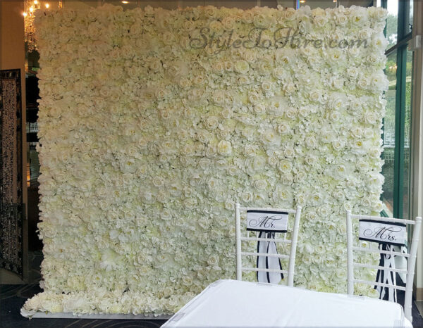 White flower walls