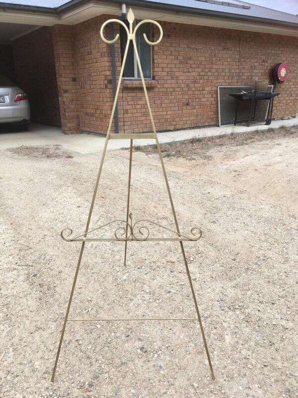 Gold easel