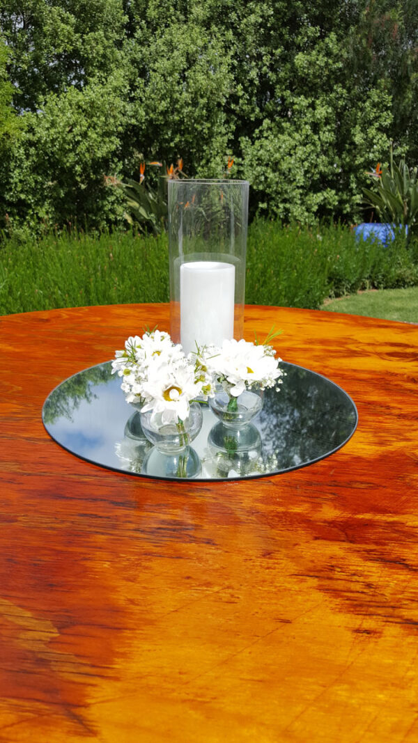Round display mirrors